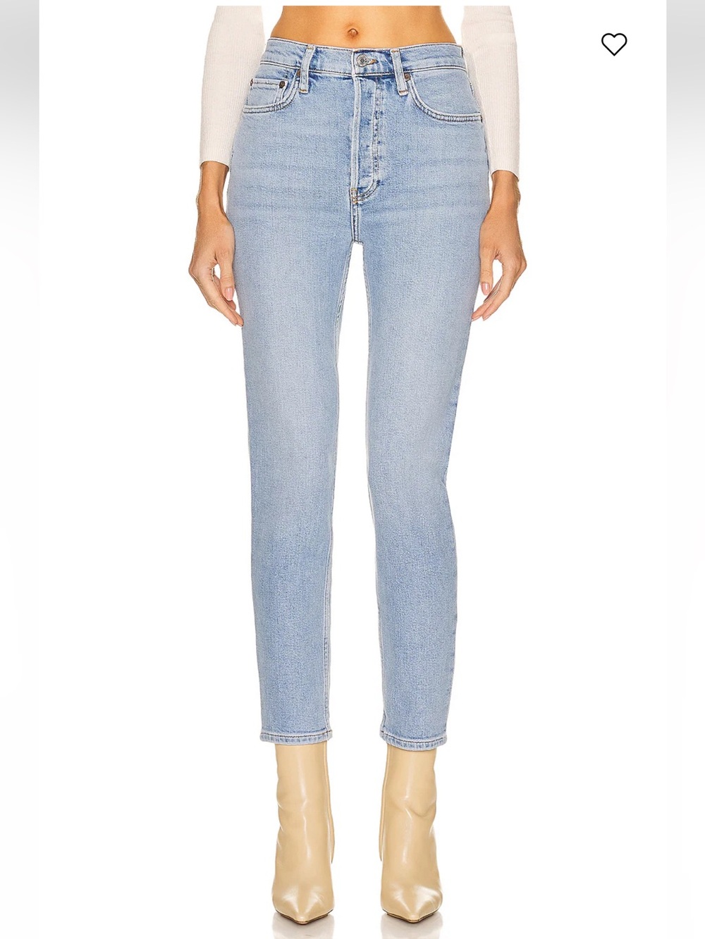 Re/Done Colour: Mid 90's 90's Highrise ankle crop